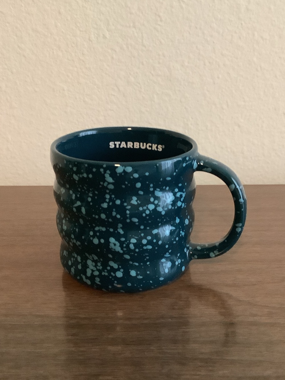 Starbucks Dark Teal Speckled Ceramic Mug